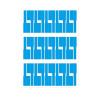 OTECH Wire Tags Labels Sticker PVC Self Adhesive A4 210x297mm (Tags 30Pcs/Sheet) Light Blue