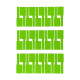 OTECH Wire Tags Labels Sticker PVC Self Adhesive A4 210x297mm (Tags 30Pcs/Sheet) Light Green