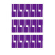 OTECH Wire Tags Labels Sticker PVC Self Adhesive A4 210x297mm (Tags 30Pcs/Sheet) Purple