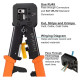 298 S45C RJ45 Pass Through Cat5 Cat5e Cat6 Crimping Tool for RJ45/RJ12 Regular 298 S45C RJ45 Pass Through Cat5 Cat5e Cat6 Crimping Tool for RJ45/RJ12 Regular