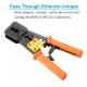 298 S45C RJ45 Pass Through Cat5 Cat5e Cat6 Crimping Tool for RJ45/RJ12 Regular 298 S45C RJ45 Pass Through Cat5 Cat5e Cat6 Crimping Tool for RJ45/RJ12 Regular