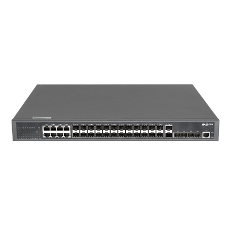 BDCOM S3900-24S8T6X 24-Port Gigabit SFP 8-Port Gigabit RJ45 with 6-Port 10G SFP+ L3 Stackable Managed Switch