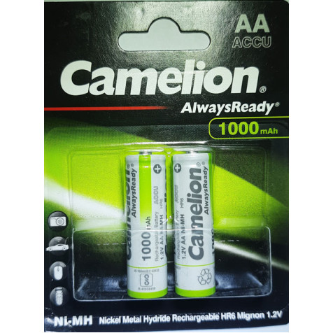 Camelion Ni-MH 1.2V 1000mAh AA HR6 Rechargeable Battery | 2 Pack