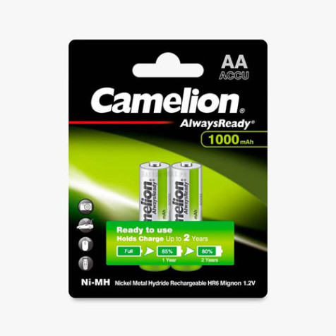 Camelion Ni-MH 1.2V 1000mAh AA HR6 Rechargeable Battery | 2 Pack