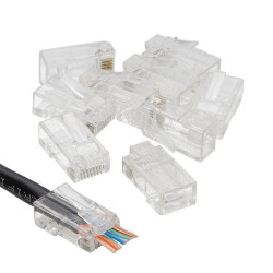 298 CAT6 Pass Through RJ45 Connectors