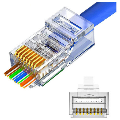 CAT6 Pass Through RJ45 Connectors
