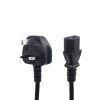 BS1363 Power Cord with 13A Fused Plug – 3M-3-Pin AC Adapter Cord for Laptops, Chargers & Electronic Devices.
