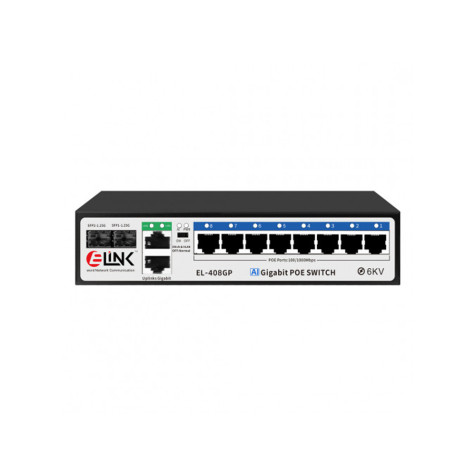 E-LINK EL-408GP 8-Port Gigabit PoE Switch