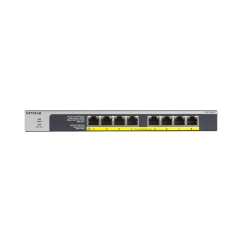 Netgear GS108LP 8-Port Gigabit PoE Unmanaged Rackmount Switch (PoE Budget 60W)