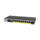 Netgear GS108LP 8-Port Gigabit PoE Unmanaged Rackmount Switch (PoE Budget 60W)