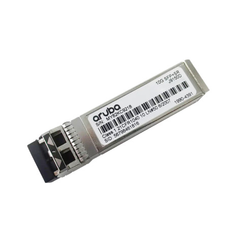 HPE Aruba Networking 10G SFP+ LC SR 300m OM3 MMF SFP Module HPE Aruba Networking 10G SFP+ LC SR 300m OM3 MMF SFP Module