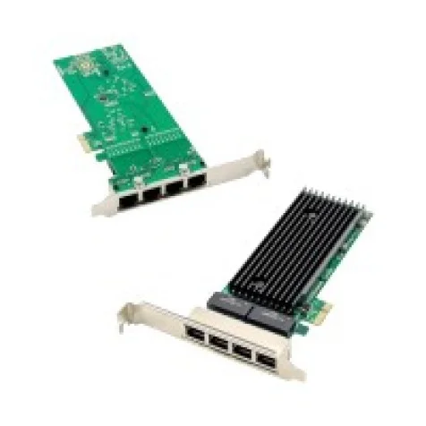 Intel 82575 PCIe x1 Quad RJ45 Gigabit Ethernet Network Interface Card ...