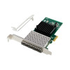 Intel OT-ST7407 PCIe x1 I350-F4 Quad- 1GbE SFP Fiber Ethernet Network Adapter