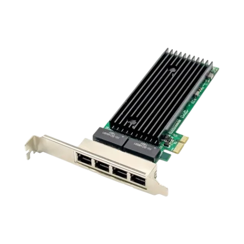 Intel 82575 PCIe x1 Quad RJ45 Gigabit Ethernet Network Interface Card ...