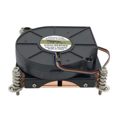 COOLSERVER 1U LGA2011-1U-3CC Server CPU Intel LGA2011 Pitch Heat Sink Radiator Cooling Fan