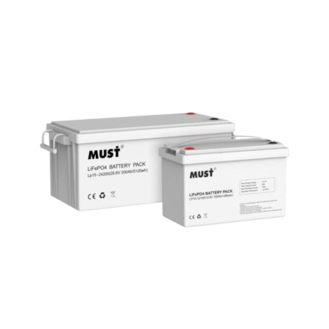 Must LP15-12100 12.8V 100Ah LiFePO4 UPS Battery