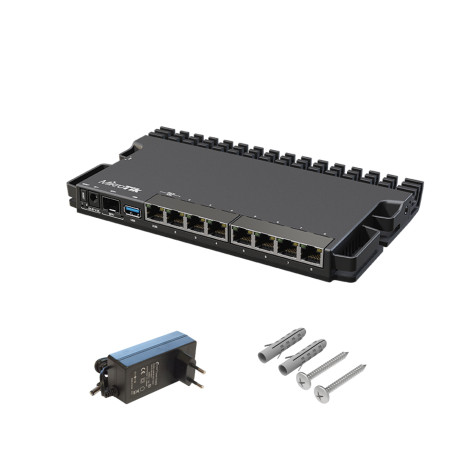 Mikrotik RB5009UG+S+IN 1x 10G SFP+ 1x2.5GE 7 Port Gigabit Heavy-Duty Ethernet Router Mikrotik RB5009UG+S+IN 1x 10G SFP+ 1x2.5GE 7 Port Gigabit Heavy-Duty Ethernet Router