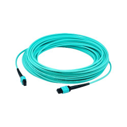 OTECH MPO 12F OM3 LSZH 15 Meter Multi-Mode 40G/100G/400G Fiber Patch Cord 
