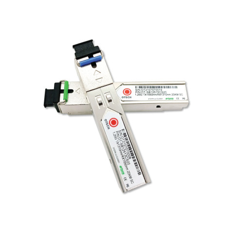 OTECH 1.25G SFP Module TX1310nm/RX1550nm BiDi (Single-Mode) SC 20KM OTECH 1.25G SFP Module TX1310nm/RX1550nm BiDi (Single-Mode) SC 20KM