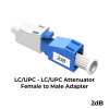 Otech 2dB Fiber Optic Attenuator LC/UPC Male to Female SM Otech 2dB Fiber Optic Attenuator LC/UPC Male to Female SM