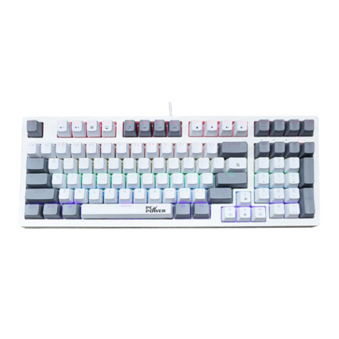 PC POWER K98 RGB Gaming Mechanical Keyboard (White)