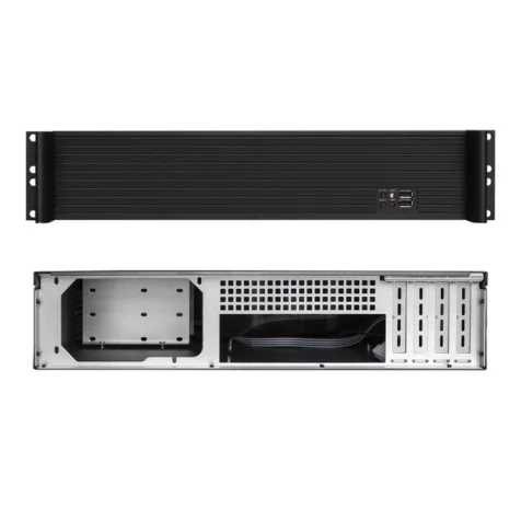 OTECH 2U 19in X20RM Industrial Server Rack Mount Black Case for Data ...