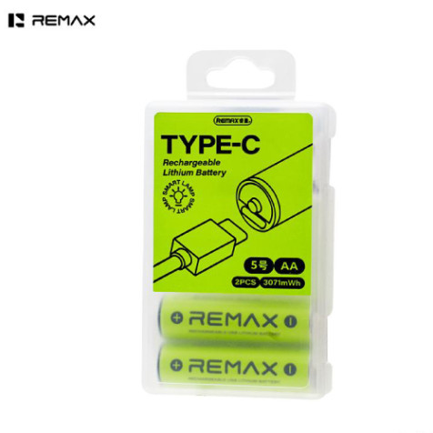 Remax AA02 3071mWh USB Type-C Rechargeable Lithium Battery