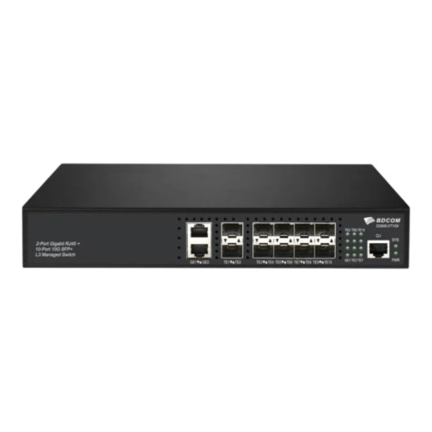 BDCOM S2900-2T10X 10G Switch–12-Port L2/L3 Managed Switch