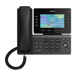 SNOM D862 8-SIP PoE Desk Black IP Phone Set