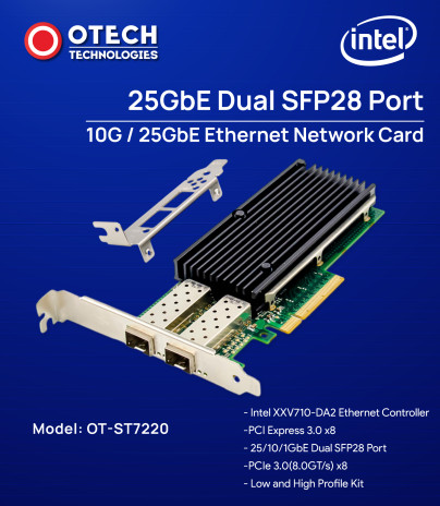 Intel OT-ST7220 10G/25G SFP28 Ethernet Network Card