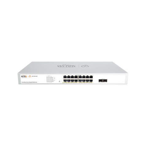 Wi-Tek WI-PCES318GF V2 16x 10/100/1000Mbps RJ45 Ports, 2x 1000Mbps SFP Cloud Easy smart PoE switch