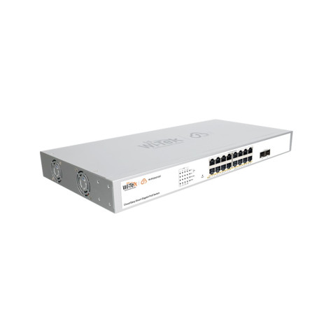 Wi-Tek WI-PCES318GF V2 16x 10/100/1000Mbps RJ45 Ports, 2x 1000Mbps SFP Cloud Easy smart PoE switch