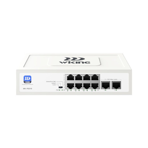 Wiking WK-PS310 PoE switch, 10x LAN/8x PoE, 1Gb, 76W