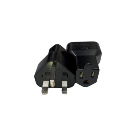 Well Shin WS-157 13A 250V UK 3-Pin to NEMA 5-15R Electrical Plug Adapter