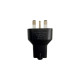 Well Shin WS-157 13A 250V UK 3-Pin to NEMA 5-15R Electrical Plug Adapter