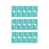 OTECH Wire Tags Labels Sticker PVC Self Adhesive A4 210x297mm (Tags 30Pcs/Sheet) Blue