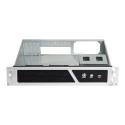 OTECH 2U 19in X24RM Industrial Server Rack Mount Sliver Black Case