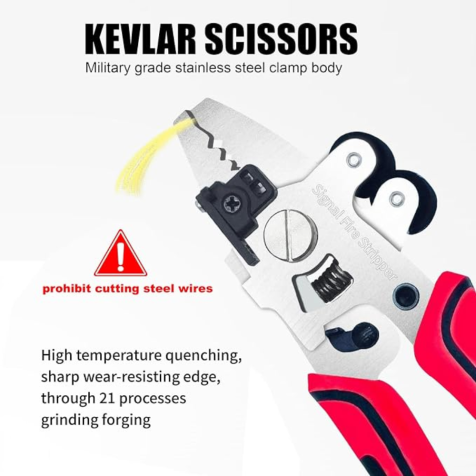 Signal Fire ZSQ-09 New 9 in 1 Optical Fiber Stripper Optic Miller Scissors Wire Pliers